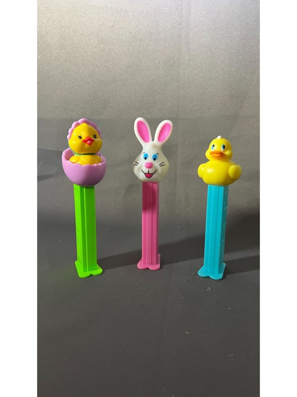 Easter-Themed PEZ Dispensers Trio Bunny Chick Duck Collectible